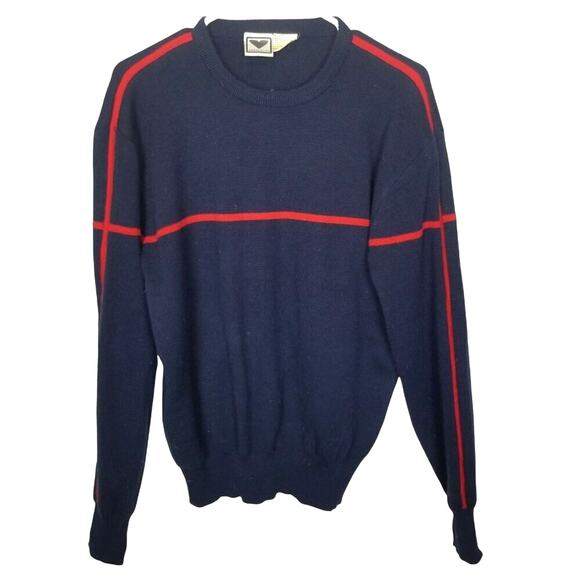 Vintage Obermeyer Mens Rusty Wool Grandpa Sweater Size XL Apres Ski Lodge Cabin - Picture 1 of 7